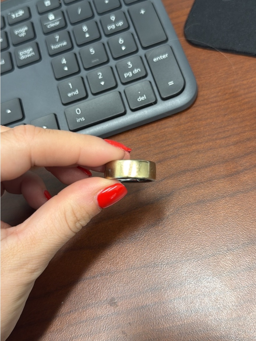 Oura Gold-Tone Wide Band Ring
